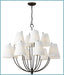 Myhouse Lighting Visual Comfort Studio - CC18412AI - 12 Light Chandelier - Marina - Aged Iroged Iron