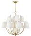 Myhouse Lighting Visual Comfort Studio - CC18412BBS - 12 Light Chandelier - Marina - Burnished Brass/Burnished Brass