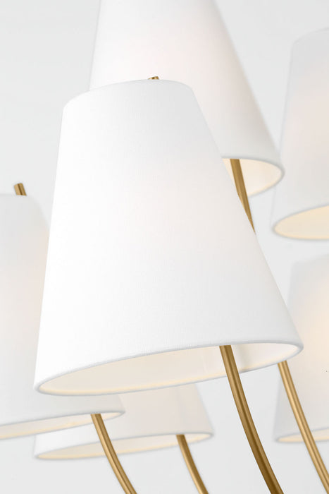Myhouse Lighting Visual Comfort Studio - CC18412BBS - 12 Light Chandelier - Marina - Burnished Brass/Burnished Brass