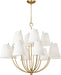 Myhouse Lighting Visual Comfort Studio - CC18412BBS - 12 Light Chandelier - Marina - Burnished Brass/Burnished Brass