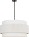 Myhouse Lighting Visual Comfort Studio - EP1196AI - Six Light Hanging Shade - Belaro - Aged Iroged Iron
