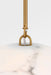 Myhouse Lighting Visual Comfort Studio - CP1481BBS - One Light Pendant - Savina - Burnished Brass/Burnished Brass