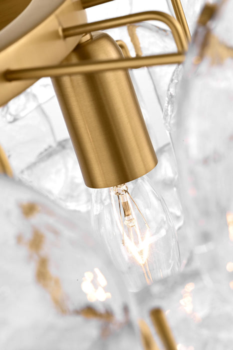 Myhouse Lighting Visual Comfort Studio - KSF1113BBS - Three Light Flush Mount - Candace - Burnished Brass/Burnished Brass