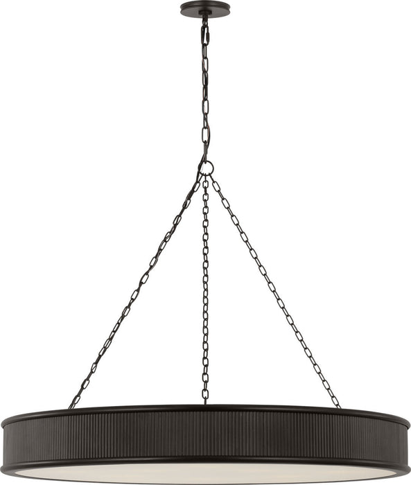 Myhouse Lighting Visual Comfort Studio - PCC10110AI - Ten Light Chandelier - Ritz - Aged Iroged Iron