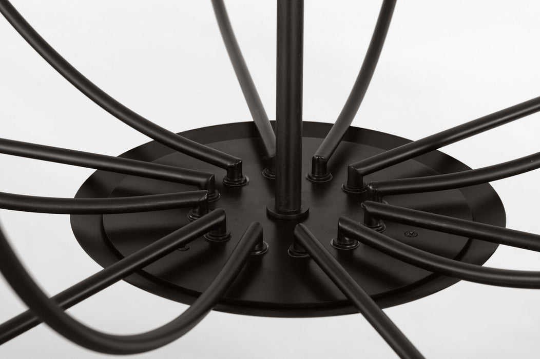 Myhouse Lighting Visual Comfort Studio - EC11812AI - 12 Light Chandelier - Lois - Aged Iroged Iron