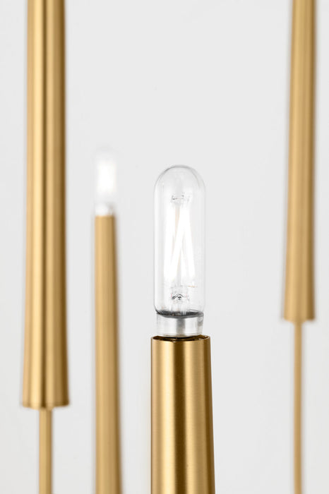 Myhouse Lighting Visual Comfort Studio - EC11812BBS - 12 Light Chandelier - Lois - Burnished Brass/Burnished Brass