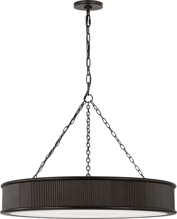 Myhouse Lighting Visual Comfort Studio - PCC1008AI - Eight Light Chandelier - Ritz - Aged Iroged Iron