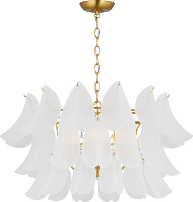 Myhouse Lighting Visual Comfort Studio - CC1825BBS - Five Light Chandelier - Chloe - Burnished Brass/Burnished Brass