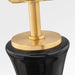 Myhouse Lighting Visual Comfort Studio - KST1251CBK - One Light Table Lamp - Amber - Black Ceramic/Black Ceramic
