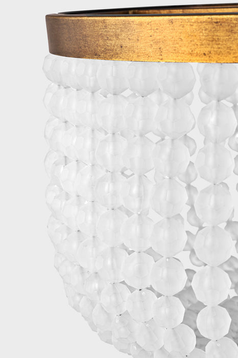 Myhouse Lighting Visual Comfort Studio - LXF1014VGD - Four Light Flush Mount - Bellecour - Vintage Gild/Vintage Gild