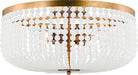 Myhouse Lighting Visual Comfort Studio - LXF1014VGD - Four Light Flush Mount - Bellecour - Vintage Gild/Vintage Gild