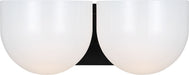 Myhouse Lighting Visual Comfort Studio - LXV1002AI - Two Light Bath - Cheverny - Aged Iroged Iron