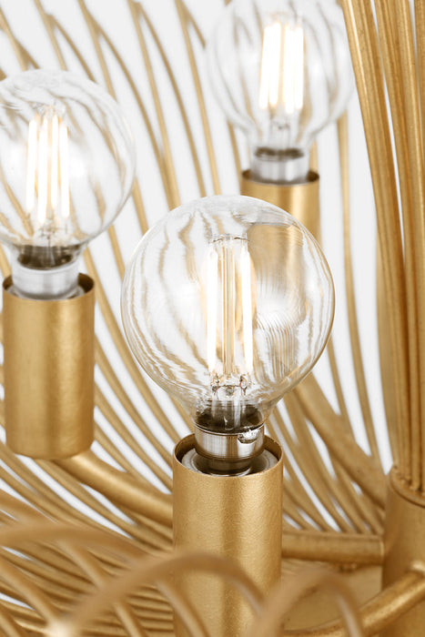 Myhouse Lighting Visual Comfort Studio - LXC1196GD - Six Light Chandelier - Dorelle - Gild/Gild