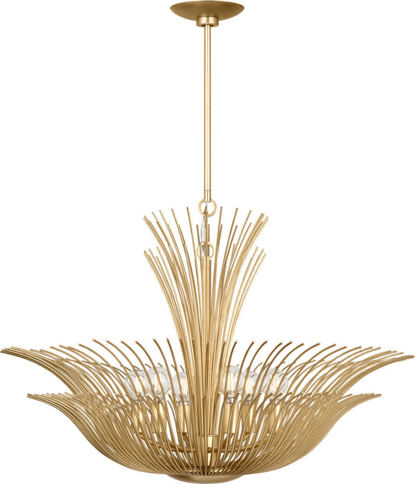 Myhouse Lighting Visual Comfort Studio - LXC1196GD - Six Light Chandelier - Dorelle - Gild/Gild