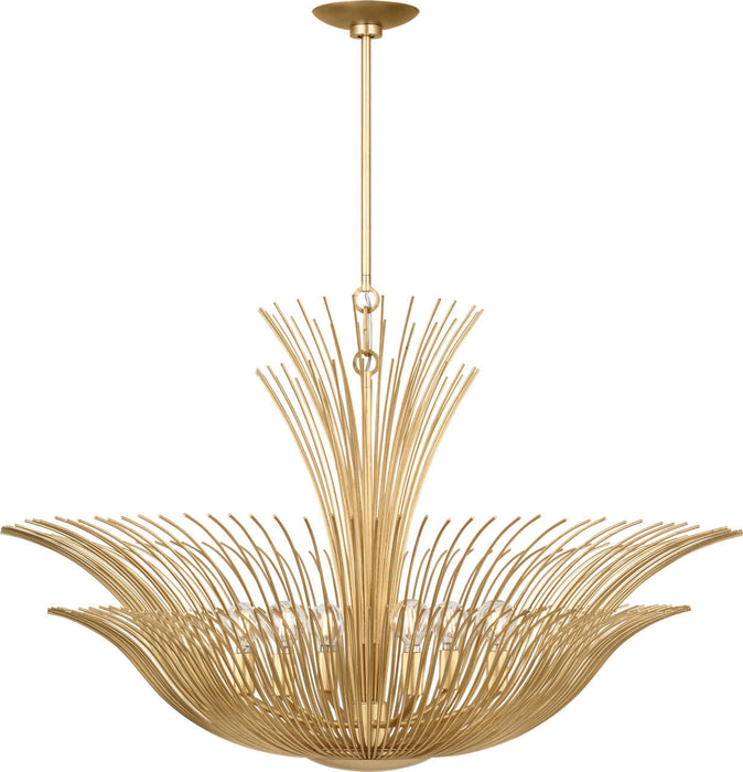 Myhouse Lighting Visual Comfort Studio - LXC1206GD - Six Light Chandelier - Dorelle - Gild/Gild