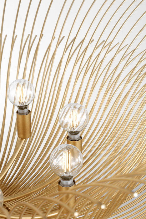Myhouse Lighting Visual Comfort Studio - LXC1218GD - Eight Light Chandelier - Dorelle - Gild/Gild