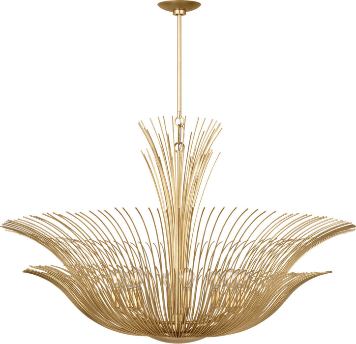 Myhouse Lighting Visual Comfort Studio - LXC1218GD - Eight Light Chandelier - Dorelle - Gild/Gild