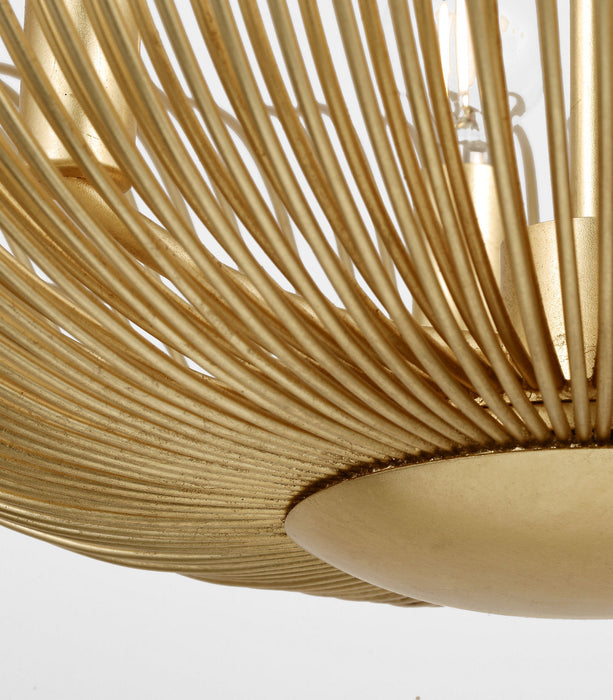 Myhouse Lighting Visual Comfort Studio - LXF1024GD - Four Light Flush Mount - Dorelle - Gild/Gild