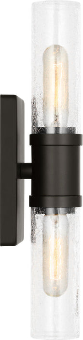 Myhouse Lighting Visual Comfort Studio - 4465002CC-112 - Two Light Vanity - Keaton - Midnight Black/Midnight Black