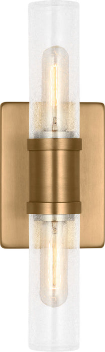 Myhouse Lighting Visual Comfort Studio - 4465002CC-848 - Two Light Vanity - Keaton - Satin Brass/Satin Brass