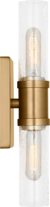 Myhouse Lighting Visual Comfort Studio - 4465002CC-848 - Two Light Vanity - Keaton - Satin Brass/Satin Brass