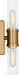 Myhouse Lighting Visual Comfort Studio - 4465002CC-848 - Two Light Vanity - Keaton - Satin Brass/Satin Brass