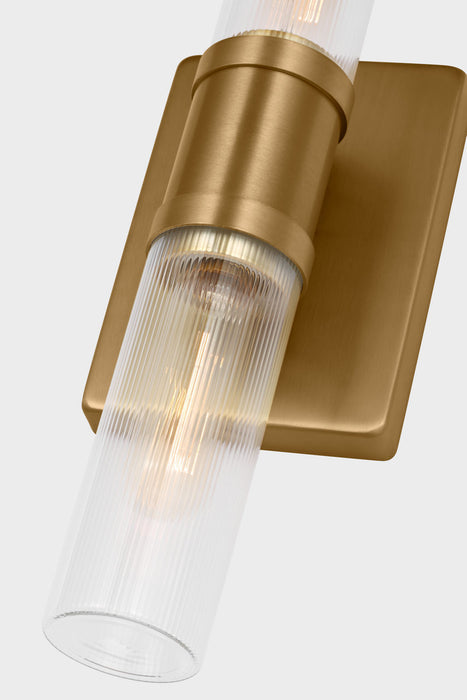Myhouse Lighting Visual Comfort Studio - 4465002CF-848 - Two Light Vanity - Keaton - Satin Brass/Satin Brass