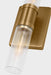 Myhouse Lighting Visual Comfort Studio - 4465002CF-848 - Two Light Vanity - Keaton - Satin Brass/Satin Brass