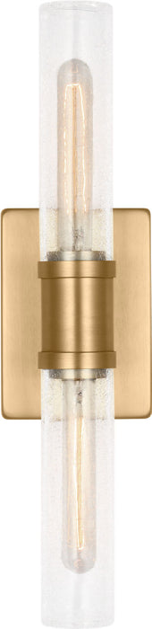 Myhouse Lighting Visual Comfort Studio - 4565002CC-848 - Two Light Vanity - Keaton - Satin Brass/Satin Brass
