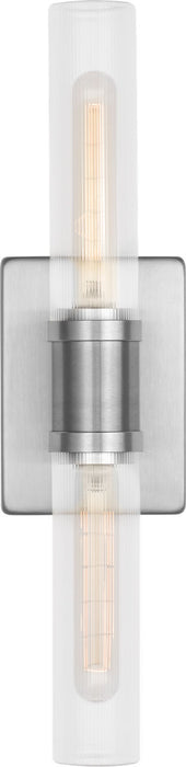 Myhouse Lighting Visual Comfort Studio - 4565002CF-962 - Two Light Vanity - Keaton - Brushed Nickel/Brushed Nickel
