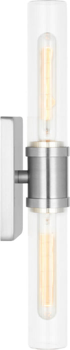 Myhouse Lighting Visual Comfort Studio - 4565002CF-962 - Two Light Vanity - Keaton - Brushed Nickel/Brushed Nickel