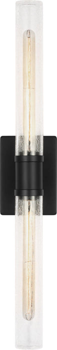 Myhouse Lighting Visual Comfort Studio - 4665002CC-112 - Two Light Vanity - Keaton - Midnight Black/Midnight Black