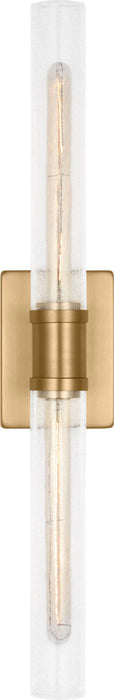 Myhouse Lighting Visual Comfort Studio - 4665002CC-848 - Two Light Vanity - Keaton - Satin Brass/Satin Brass
