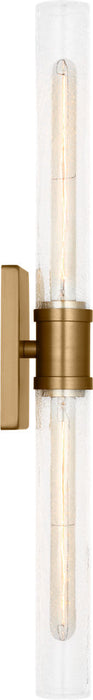 Myhouse Lighting Visual Comfort Studio - 4665002CC-848 - Two Light Vanity - Keaton - Satin Brass/Satin Brass