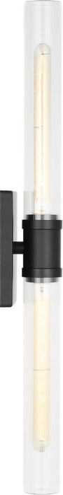 Myhouse Lighting Visual Comfort Studio - 4665002CF-112 - Two Light Vanity - Keaton - Midnight Black/Midnight Black