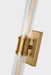 Myhouse Lighting Visual Comfort Studio - 4665002CF-848 - Two Light Vanity - Keaton - Satin Brass/Satin Brass