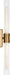 Myhouse Lighting Visual Comfort Studio - 4665002CF-848 - Two Light Vanity - Keaton - Satin Brass/Satin Brass