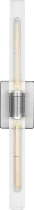 Myhouse Lighting Visual Comfort Studio - 4665002CF-962 - Two Light Vanity - Keaton - Brushed Nickel/Brushed Nickel