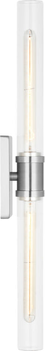 Myhouse Lighting Visual Comfort Studio - 4665002CF-962 - Two Light Vanity - Keaton - Brushed Nickel/Brushed Nickel