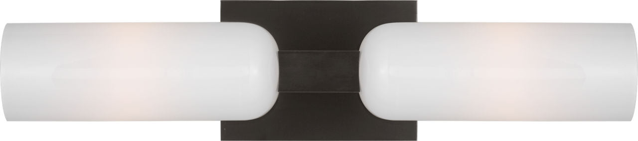 Myhouse Lighting Visual Comfort Studio - LXV1012AI - Two Light Bath - Maroux - Aged Iroged Iron