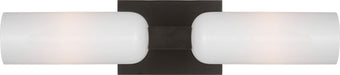 Myhouse Lighting Visual Comfort Studio - LXV1012AI - Two Light Bath - Maroux - Aged Iroged Iron