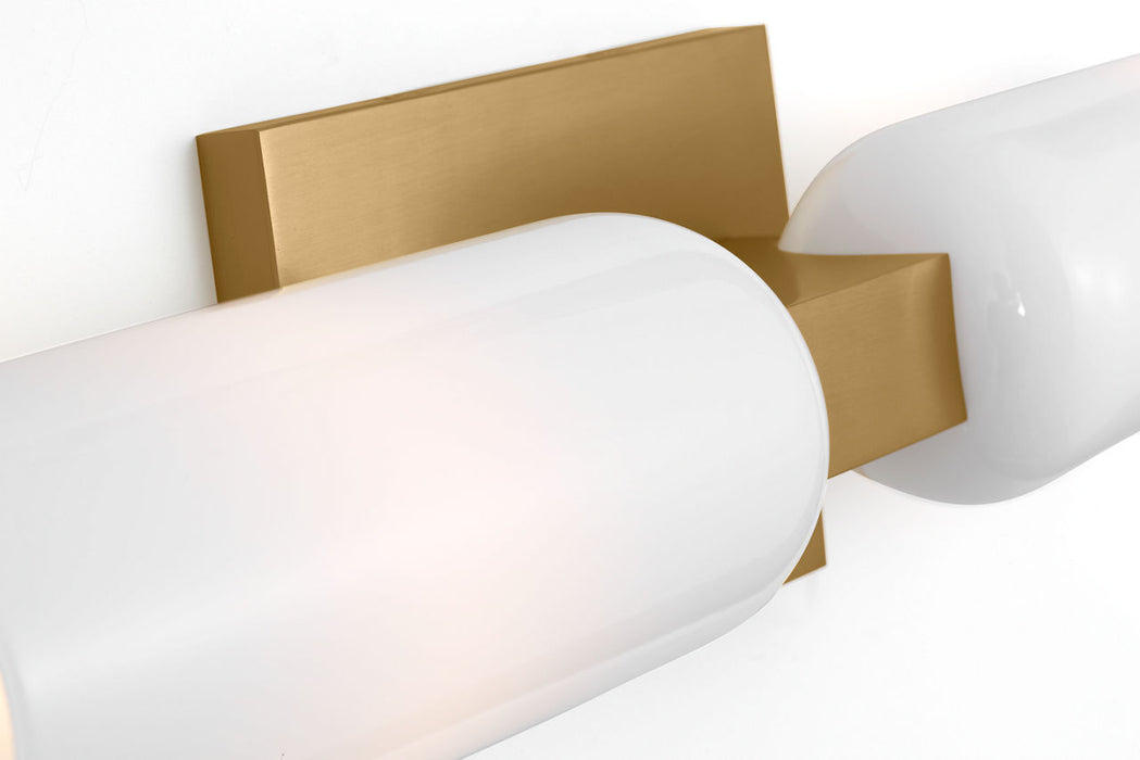 Myhouse Lighting Visual Comfort Studio - LXV1012BBS - Two Light Bath - Maroux - Burnished Brass/Burnished Brass