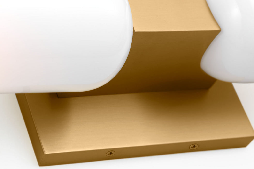 Myhouse Lighting Visual Comfort Studio - LXV1012BBS - Two Light Bath - Maroux - Burnished Brass/Burnished Brass