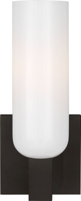 Myhouse Lighting Visual Comfort Studio - LXW1101AI - One Light Bath - Maroux - Aged Iroged Iron