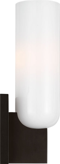 Myhouse Lighting Visual Comfort Studio - LXW1101AI - One Light Bath - Maroux - Aged Iroged Iron