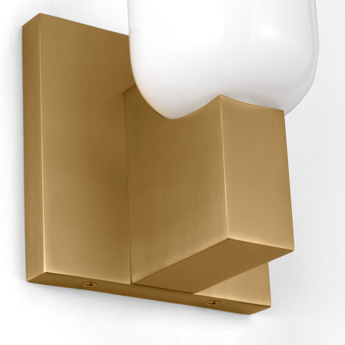 Myhouse Lighting Visual Comfort Studio - LXW1101BBS - One Light Bath - Maroux - Burnished Brass/Burnished Brass