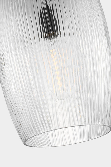 Myhouse Lighting Visual Comfort Studio - HP1001AI - One Light Pendant - Serafina - Aged Iroged Iron