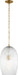 Myhouse Lighting Visual Comfort Studio - HP1001BBS - One Light Pendant - Serafina - Burnished Brass/Burnished Brass