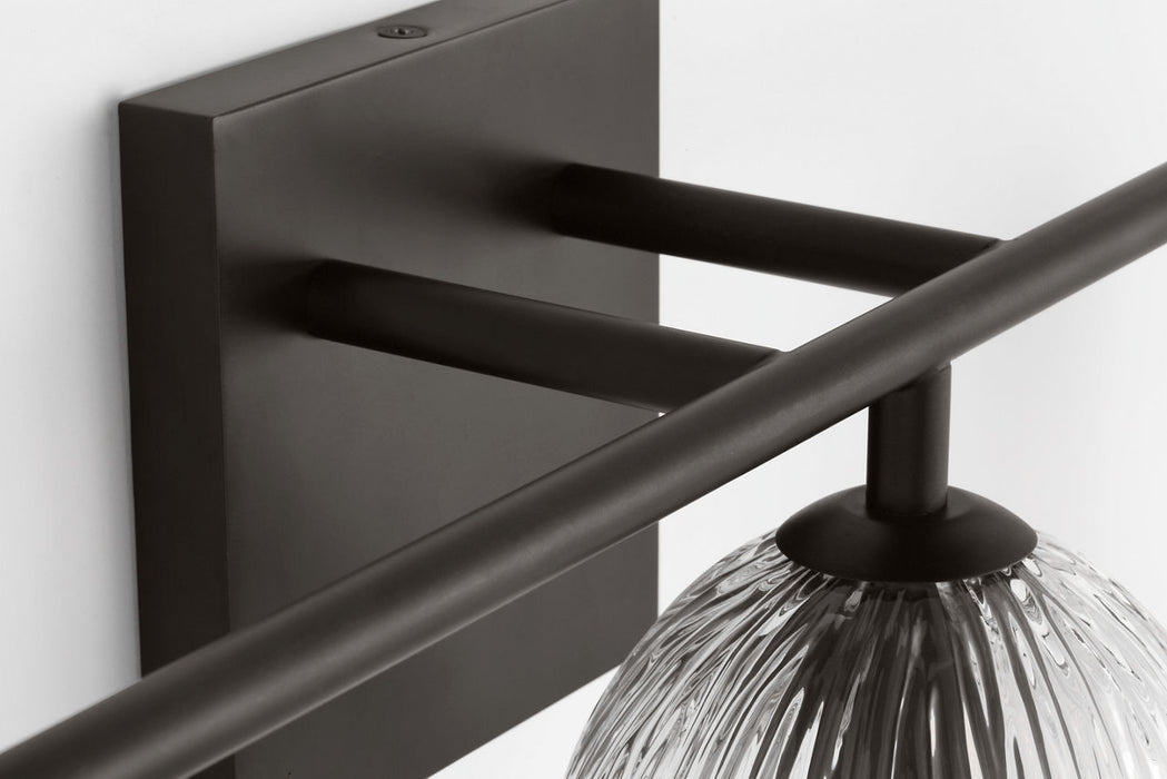 Myhouse Lighting Visual Comfort Studio - HV1003AI - Three Light Bath - Serafina - Aged Iroged Iron
