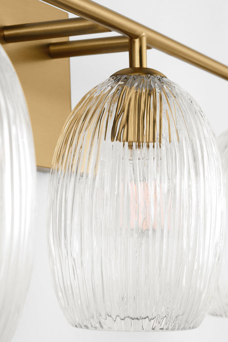 Myhouse Lighting Visual Comfort Studio - HV1003BBS - Three Light Bath - Serafina - Burnished Brass/Burnished Brass